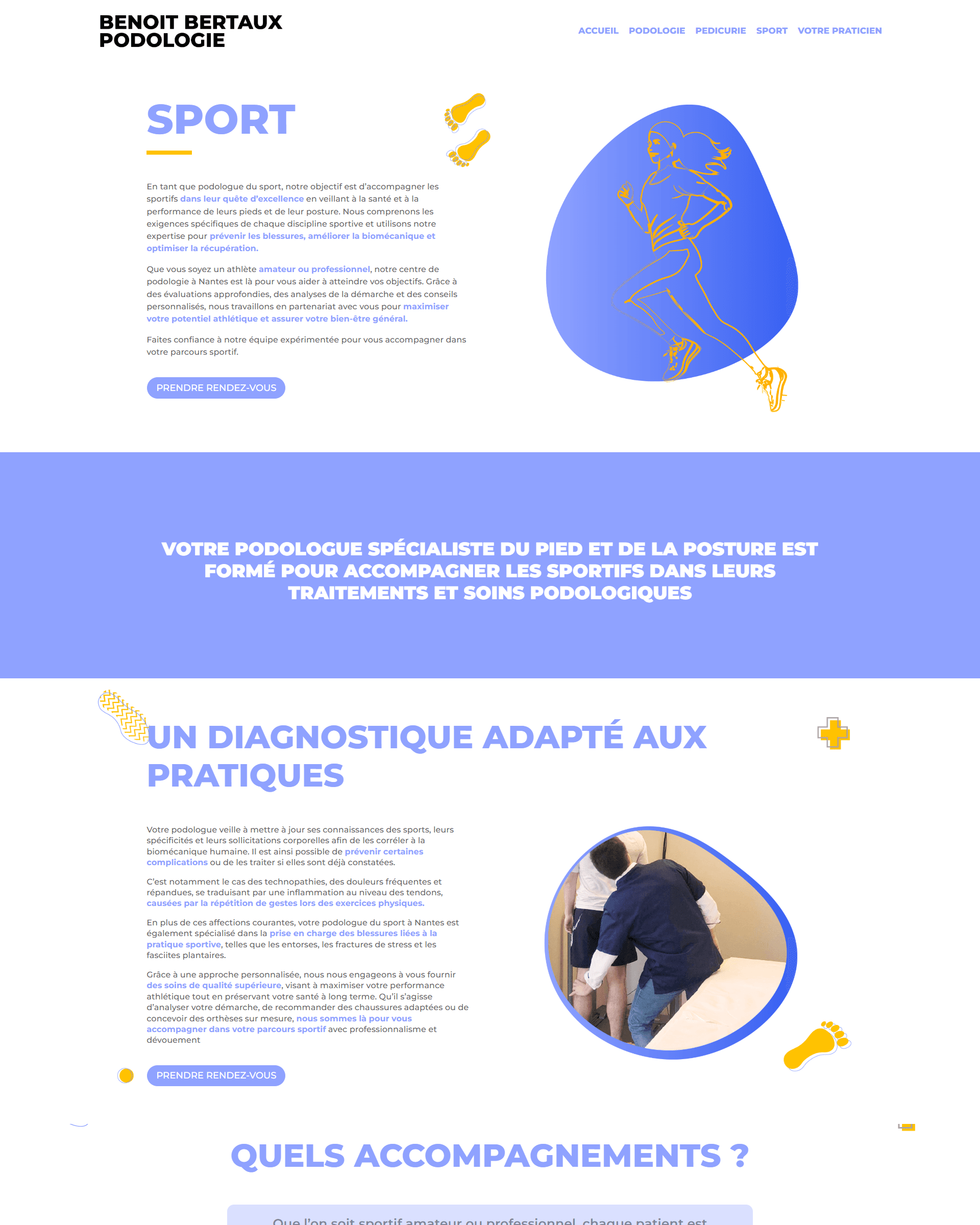 Site vitrine — vue secondaire