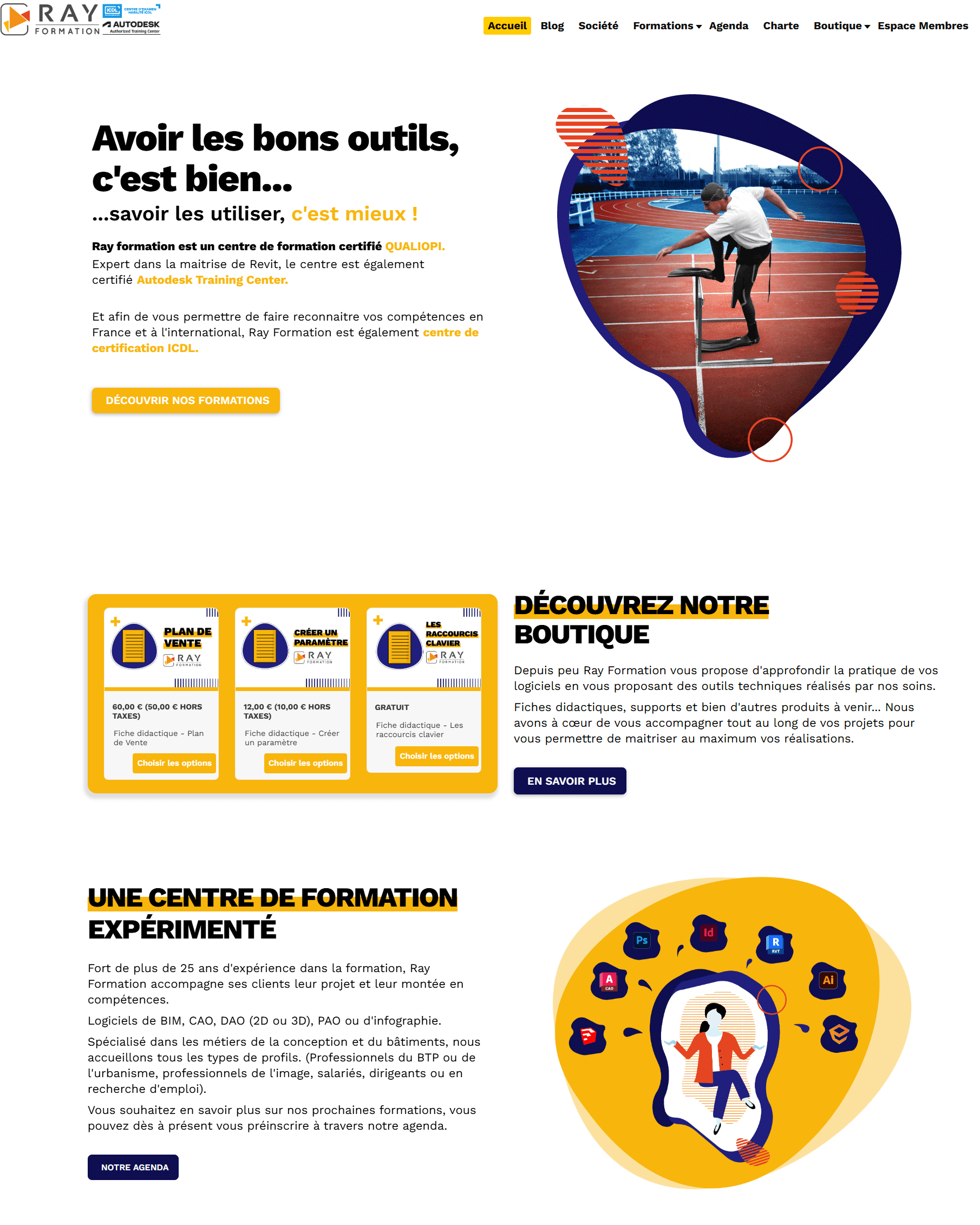 Site Joomla + E-Commerce Hikashop — vue principale
