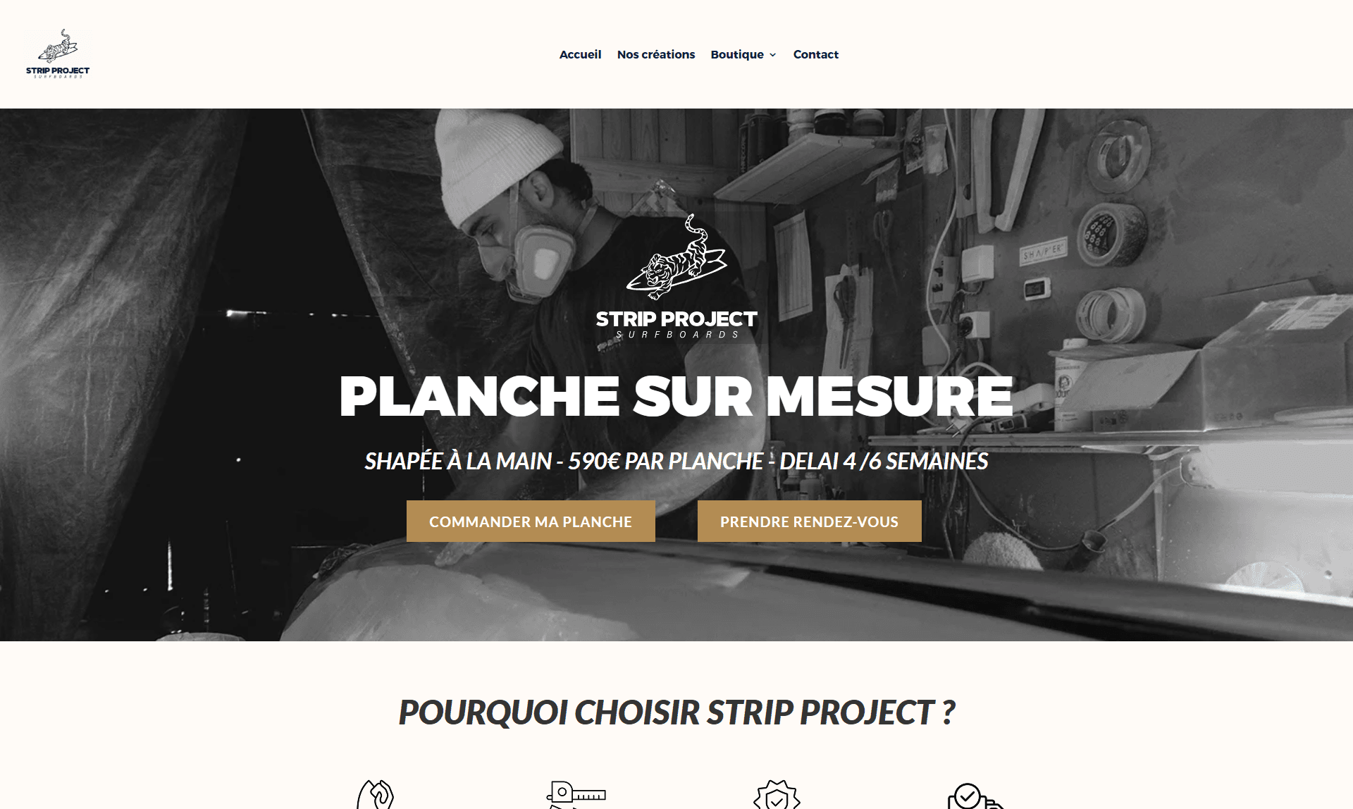 Site E-commerce Strip Project