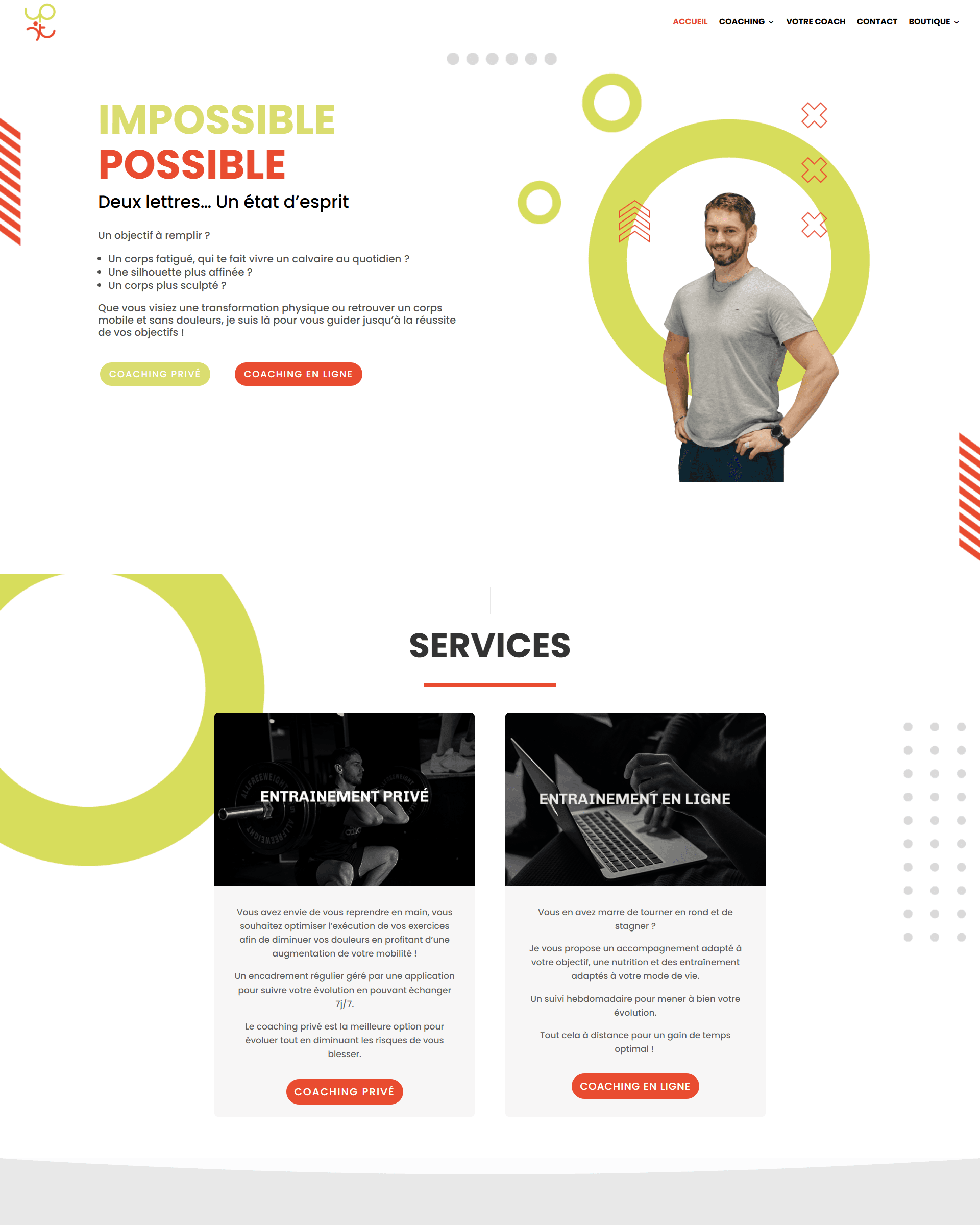 Site vitrine + Woocommerce — vue principale