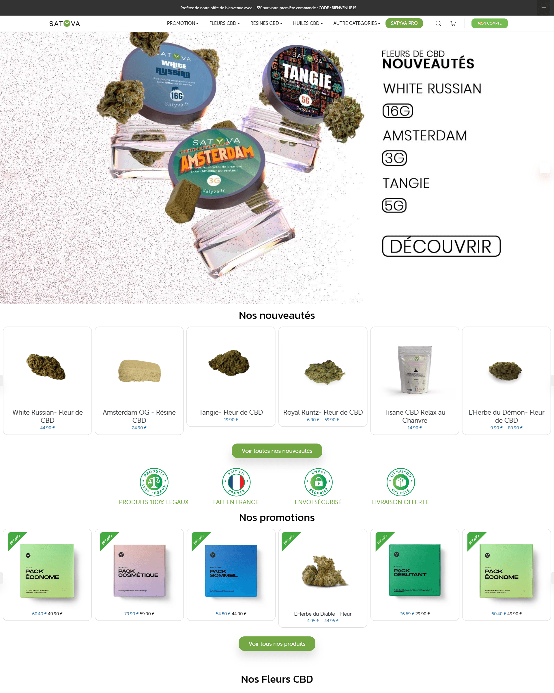 Site E-commerce Shopify — vue secondaire